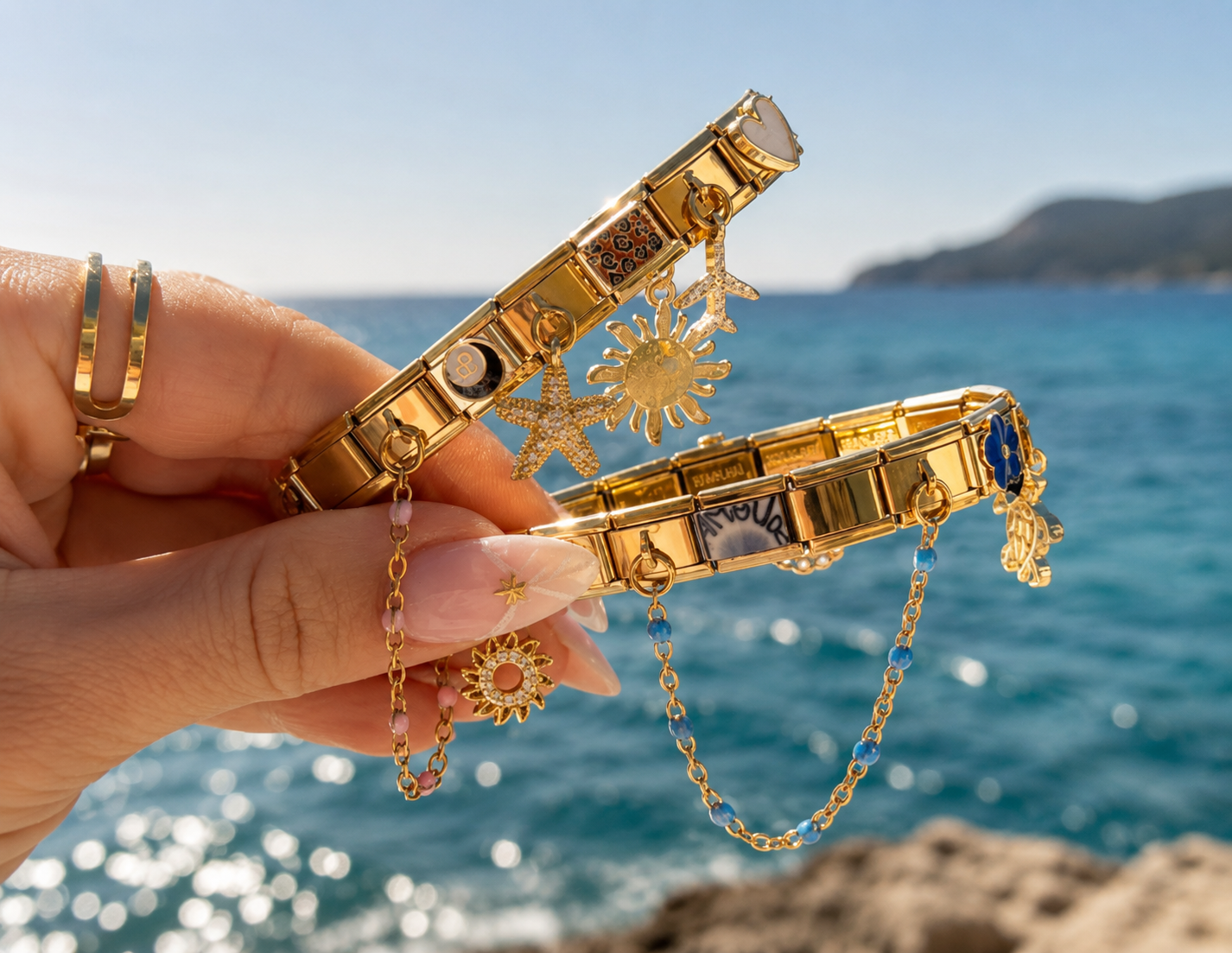 Bracelets charms "Luna" à Composer