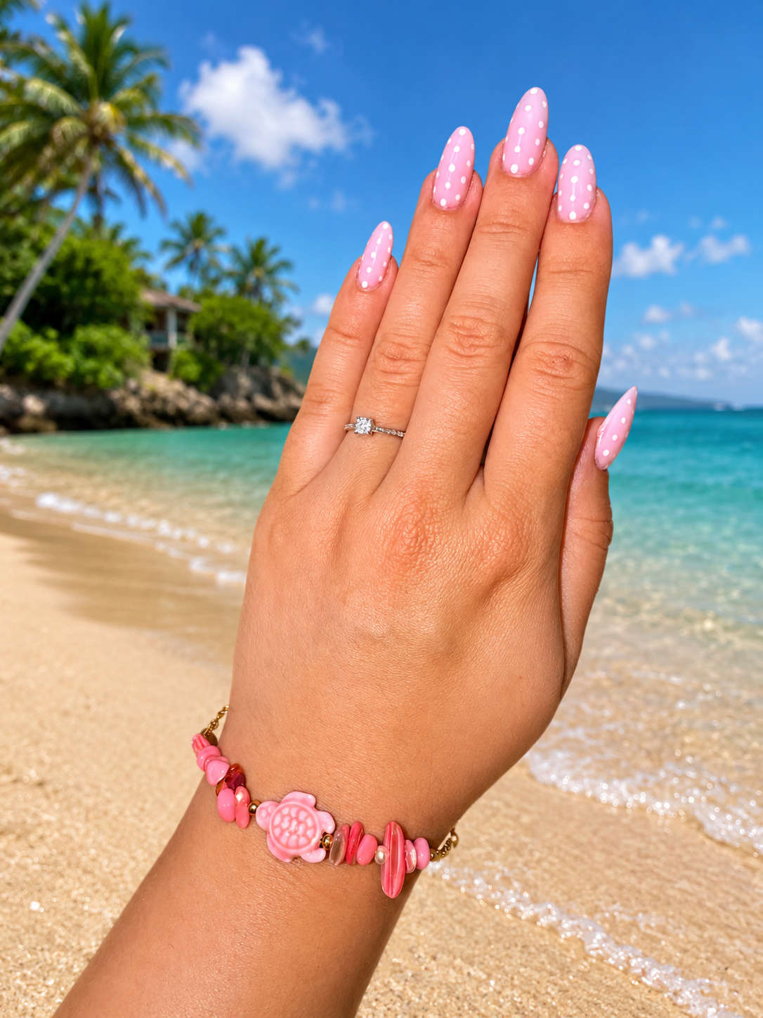 Bracelet Pink turtle