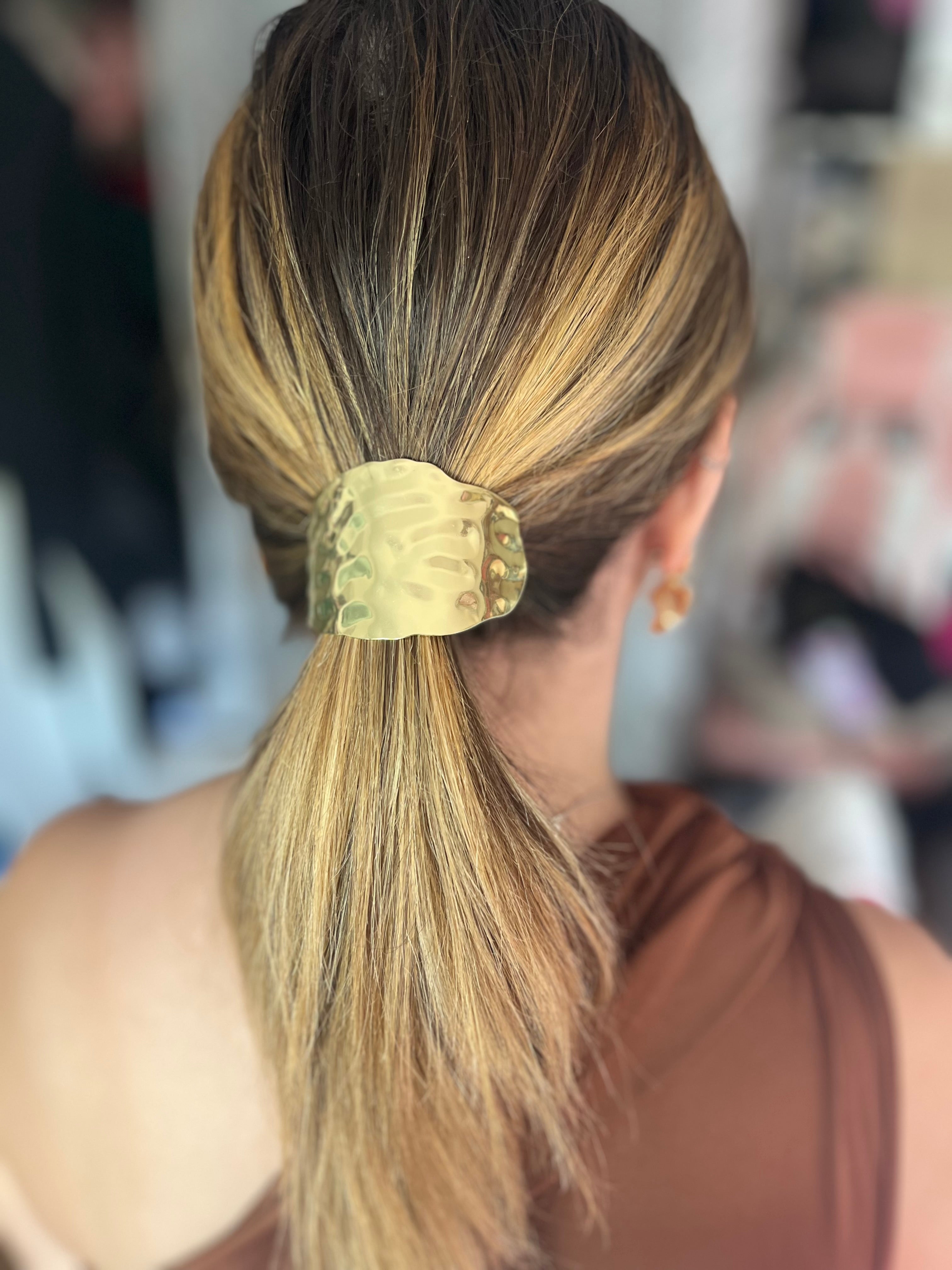 Attache cheveux Doré