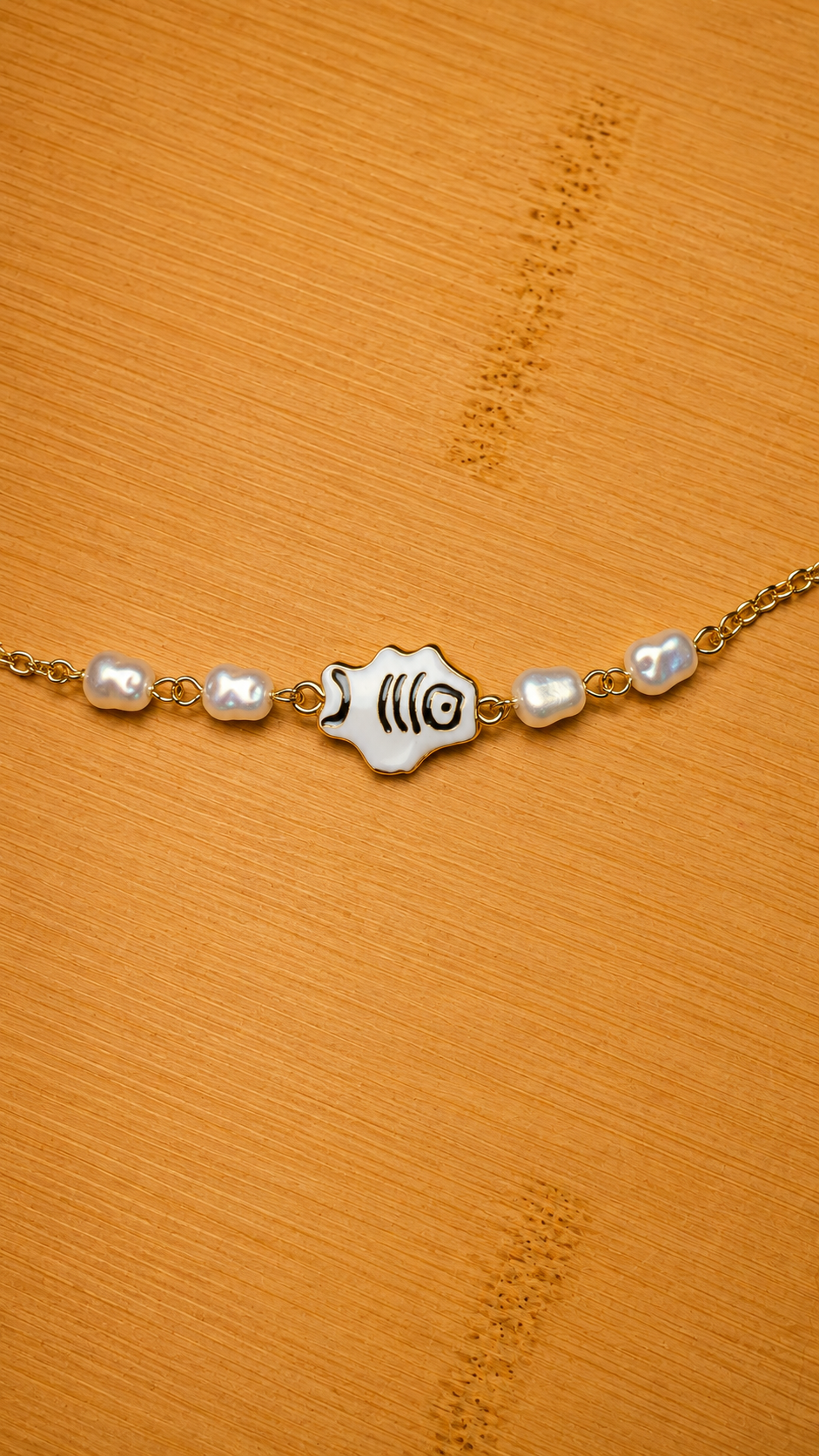 Bracelet poisson blanc