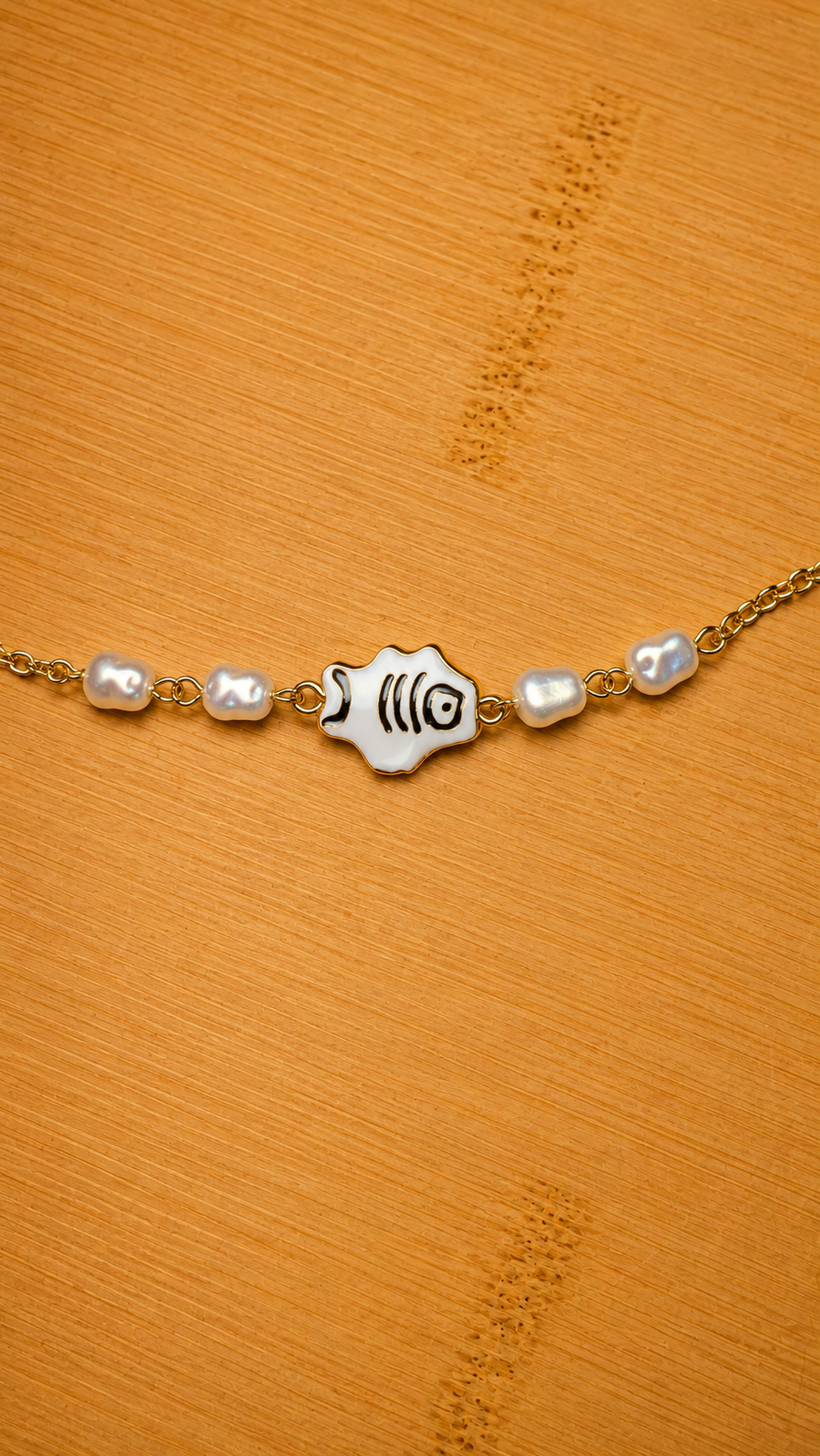 Bracelet poisson blanc