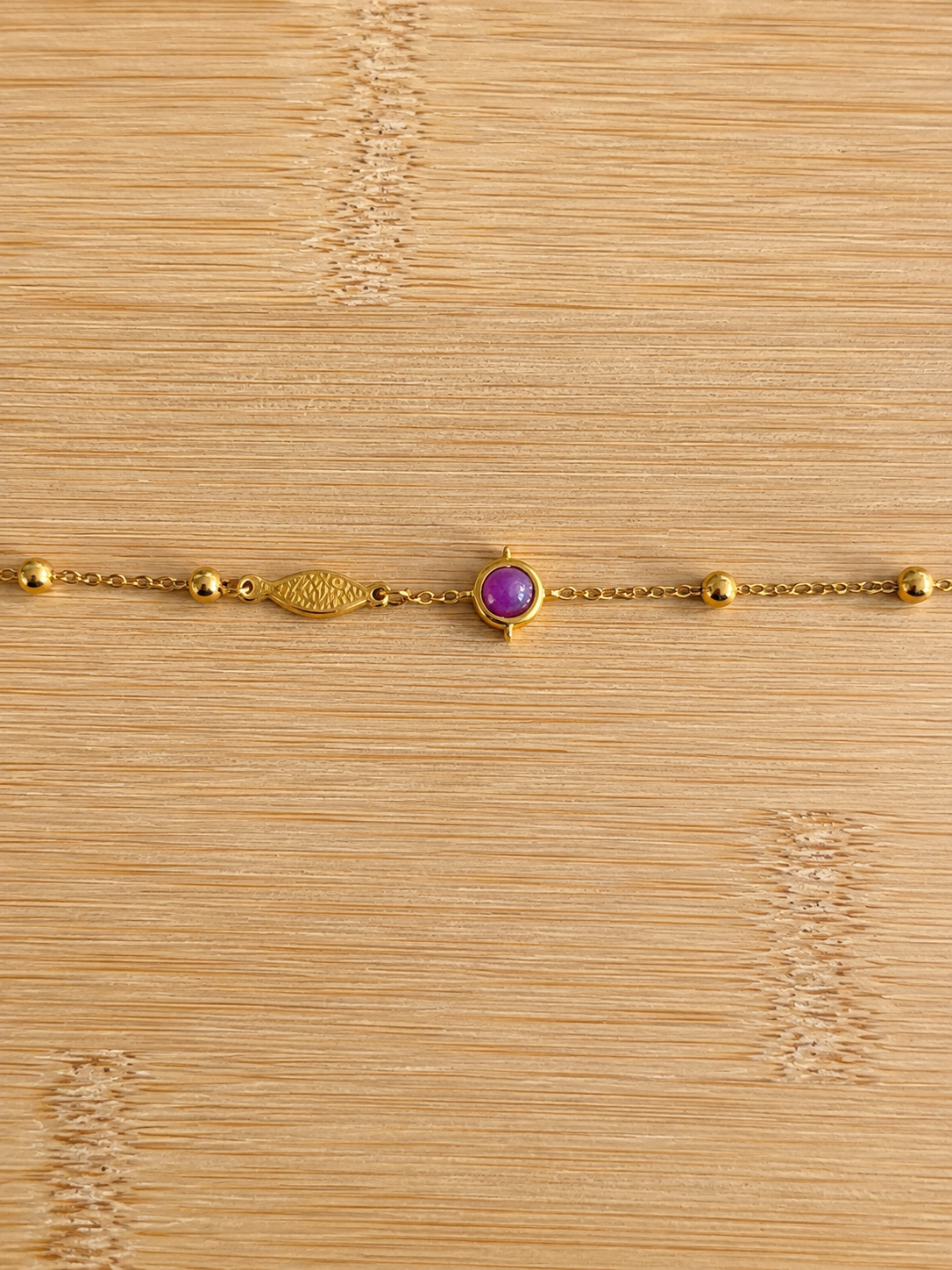 Bracelet poisson et perle
