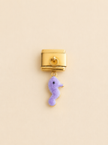 charm hippocampe violet maillon