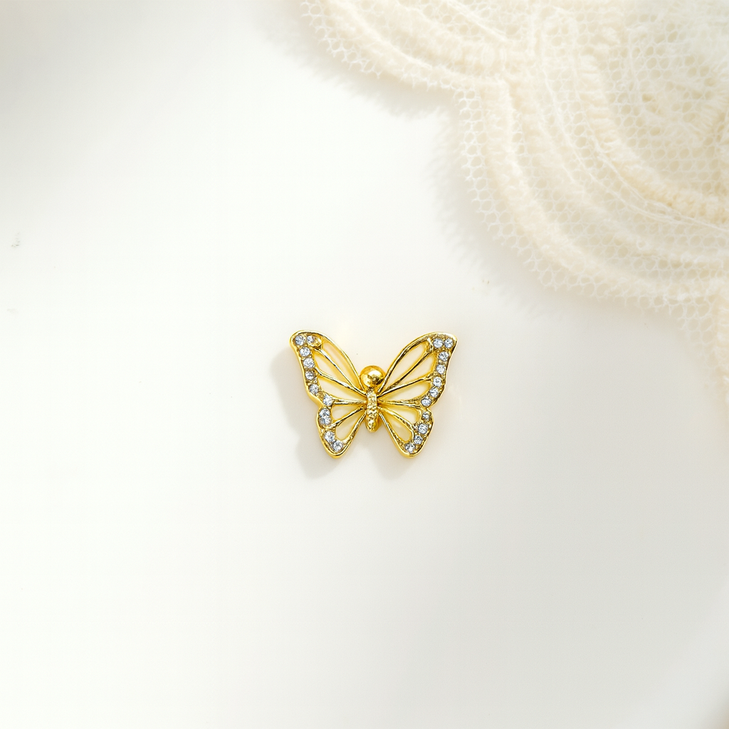Charm papillon doré