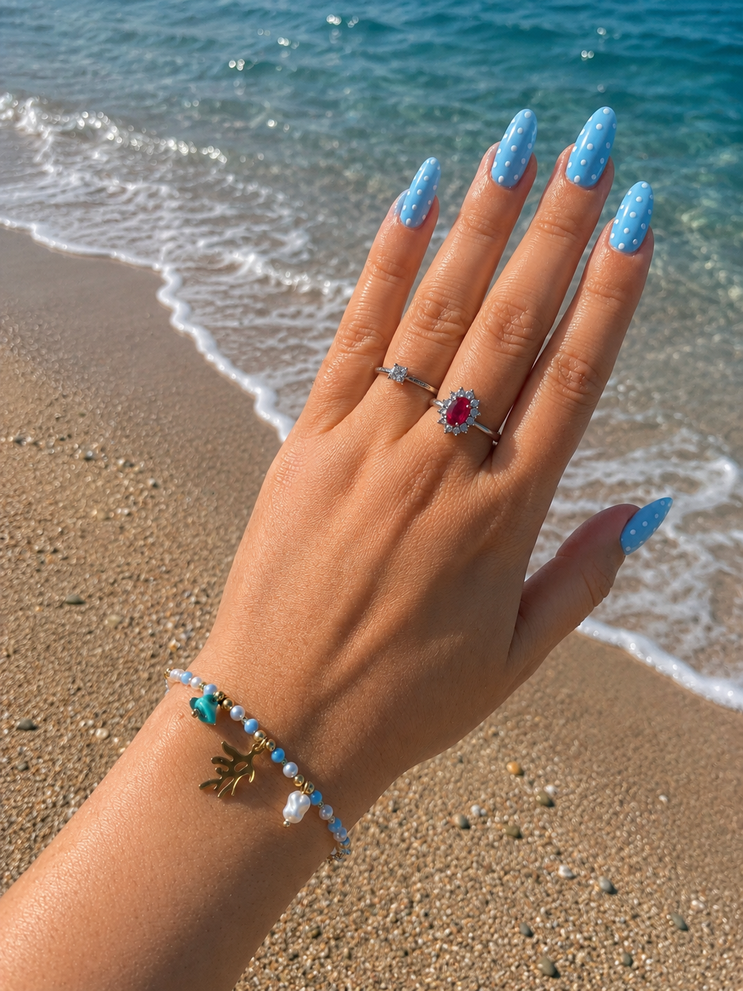 Bracelet Corail bleu