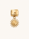 charm soleil visage maillon