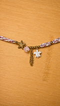 bracelet cordon rose