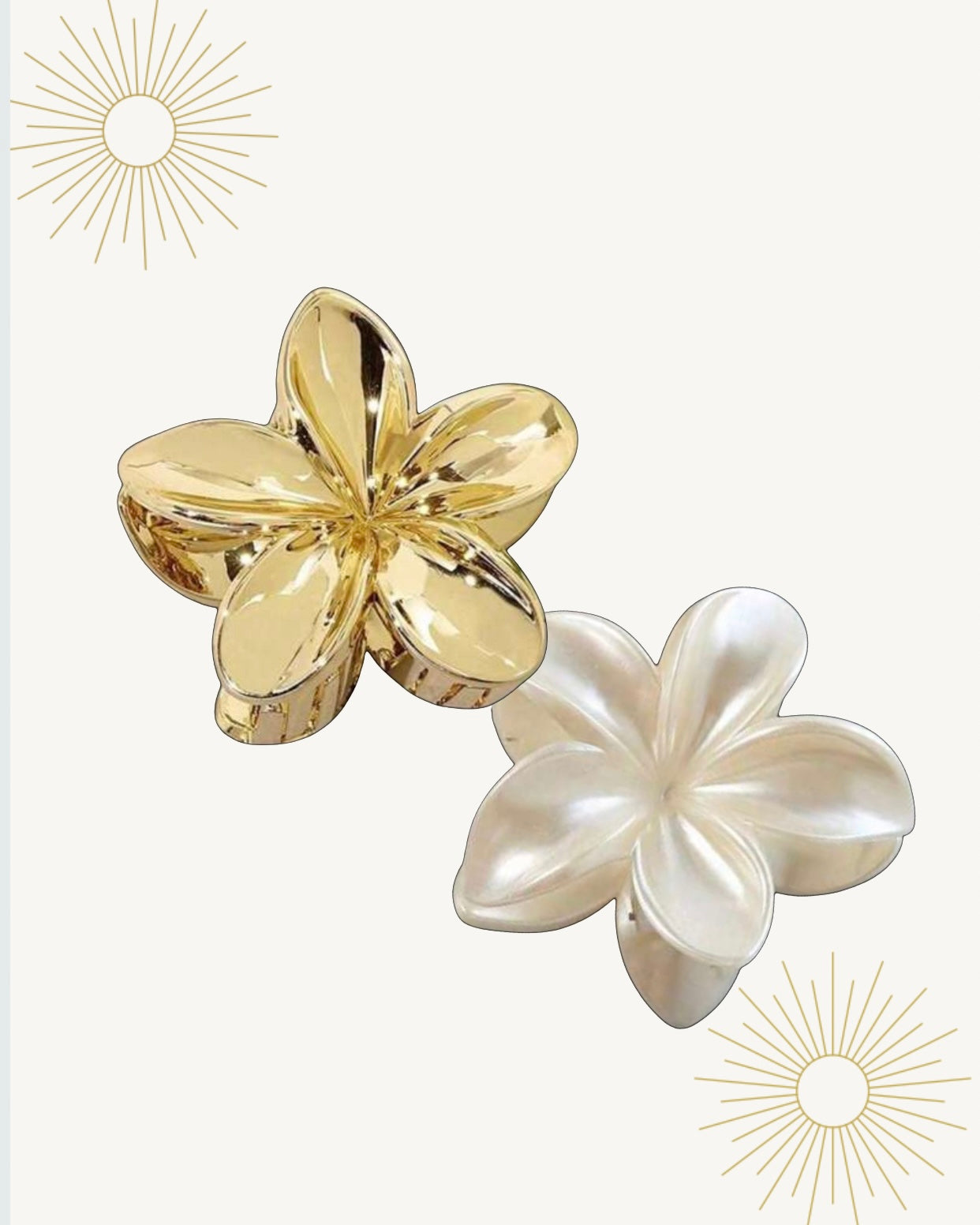 Barrette pour cheveux fleur