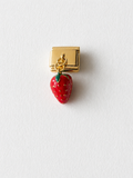 Charm fraise bracelet maillon