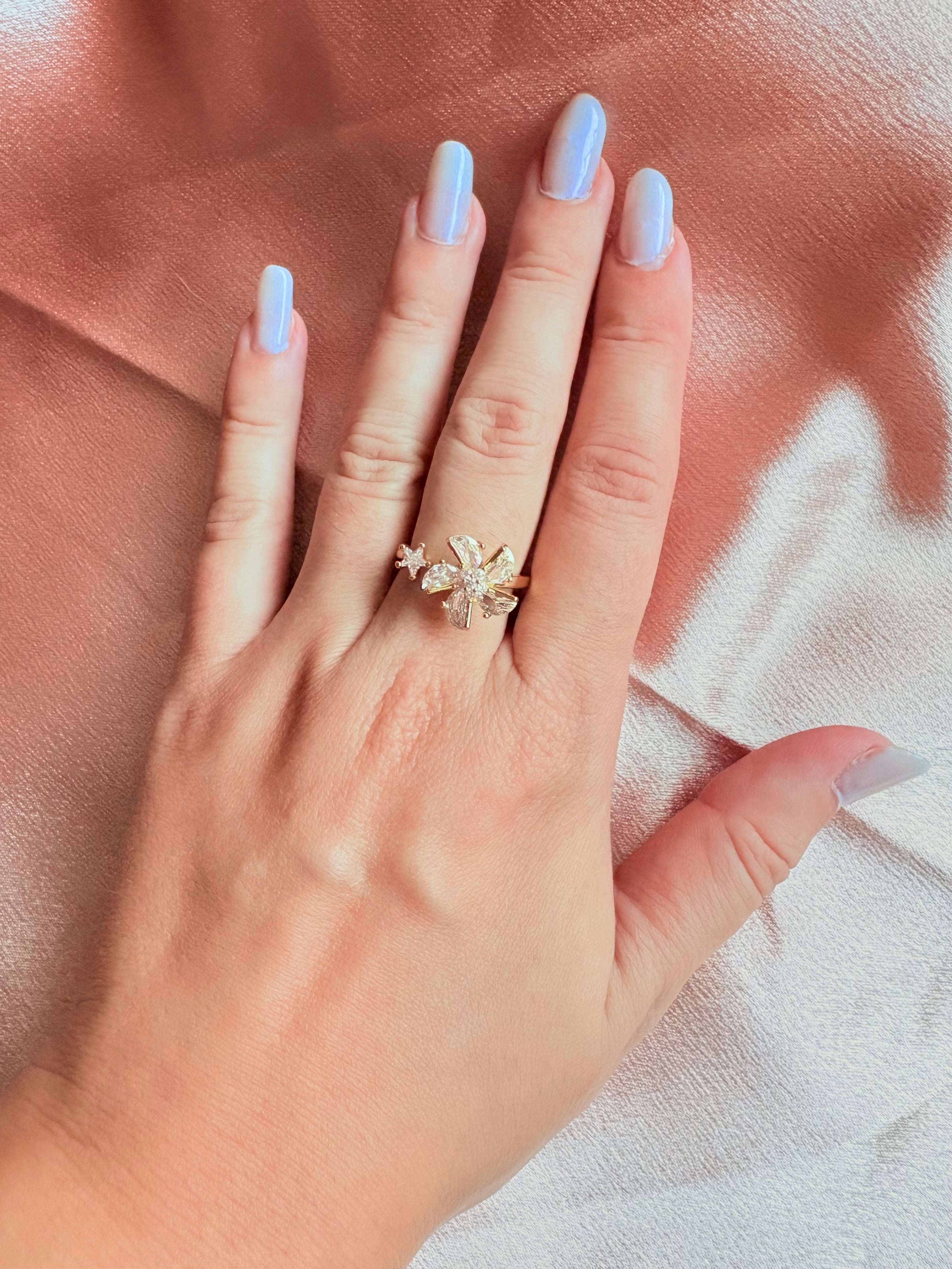 Bague antistress Flower 2