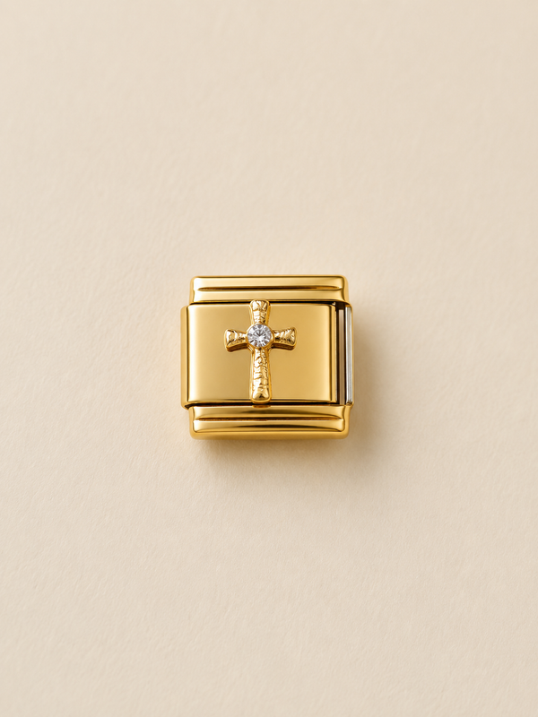 Charm petite croix maillon