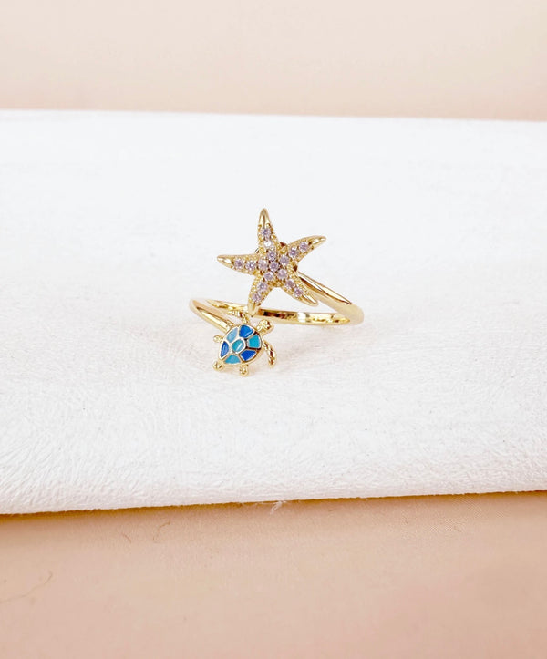 Bague antistress tortue de mer