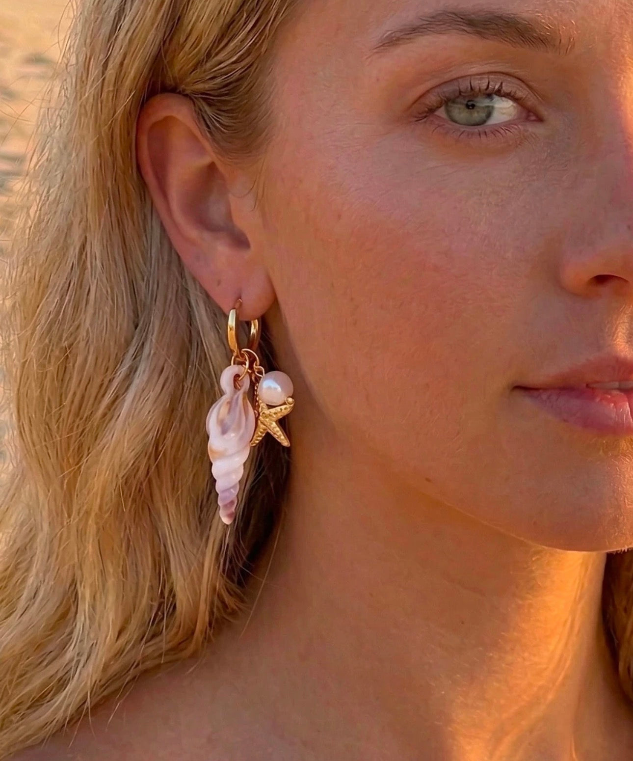 Boucles d’oreilles conque