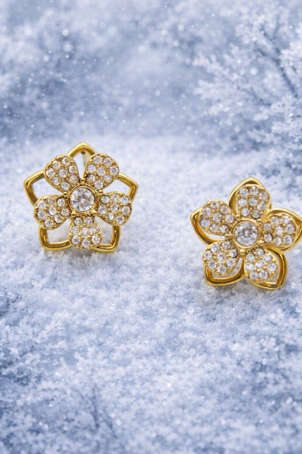 Boucles d’oreilles antistress fleur des neiges