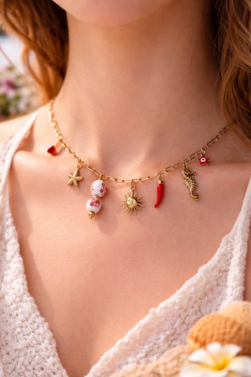 Collier lanterne japonaise