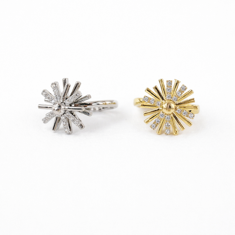 Bague antistress Flocon