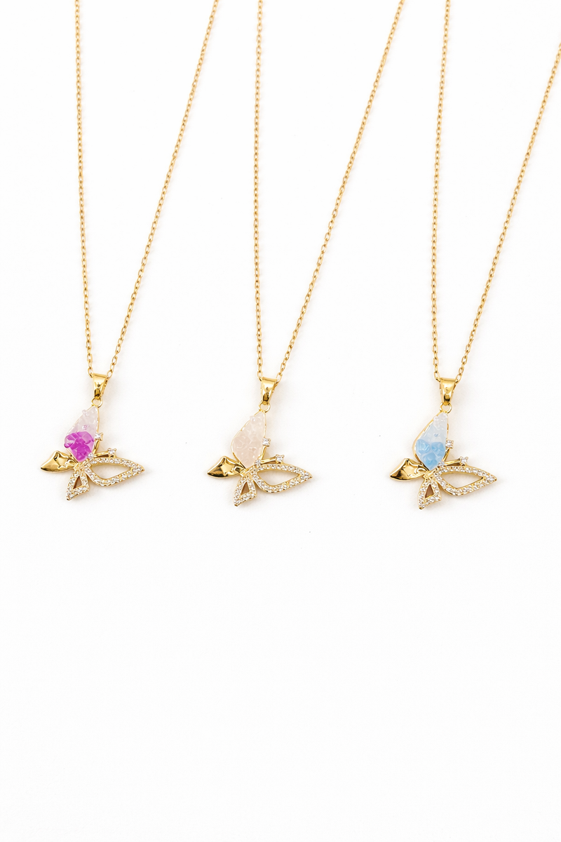 Collier Papillon d’été