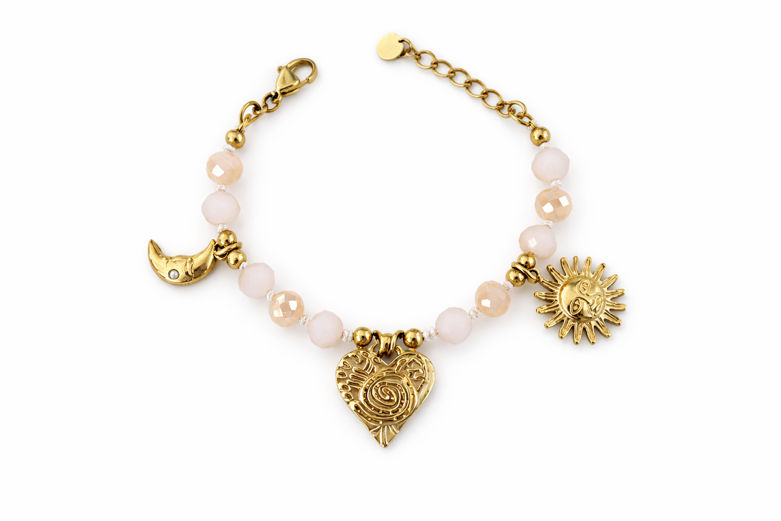 Bracelet cœur en perles