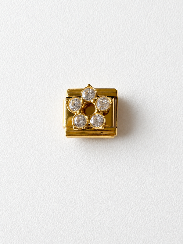 Charm fleur maillon
