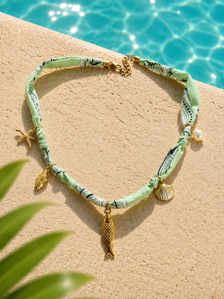 Collier Foulard motif