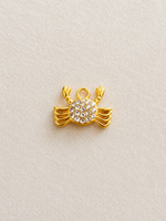 Charm crabe strass