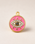 Charm œil rose