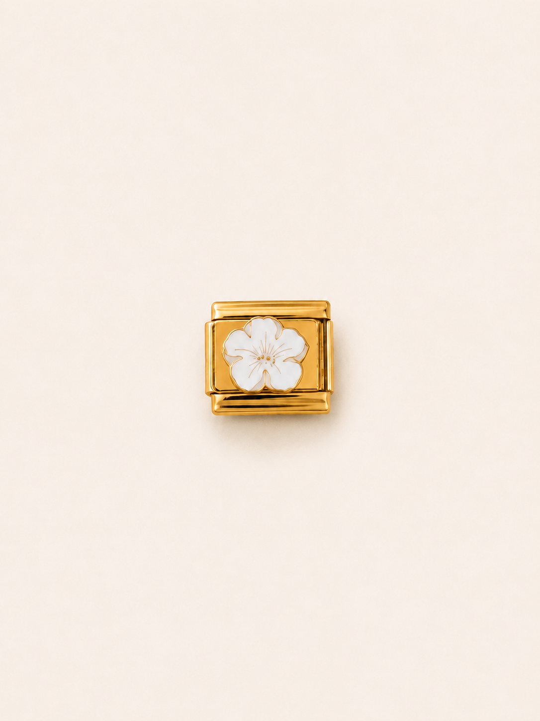 Charm fleur blanche