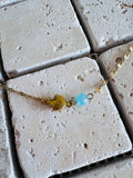 Bracelet coquillage bleu
