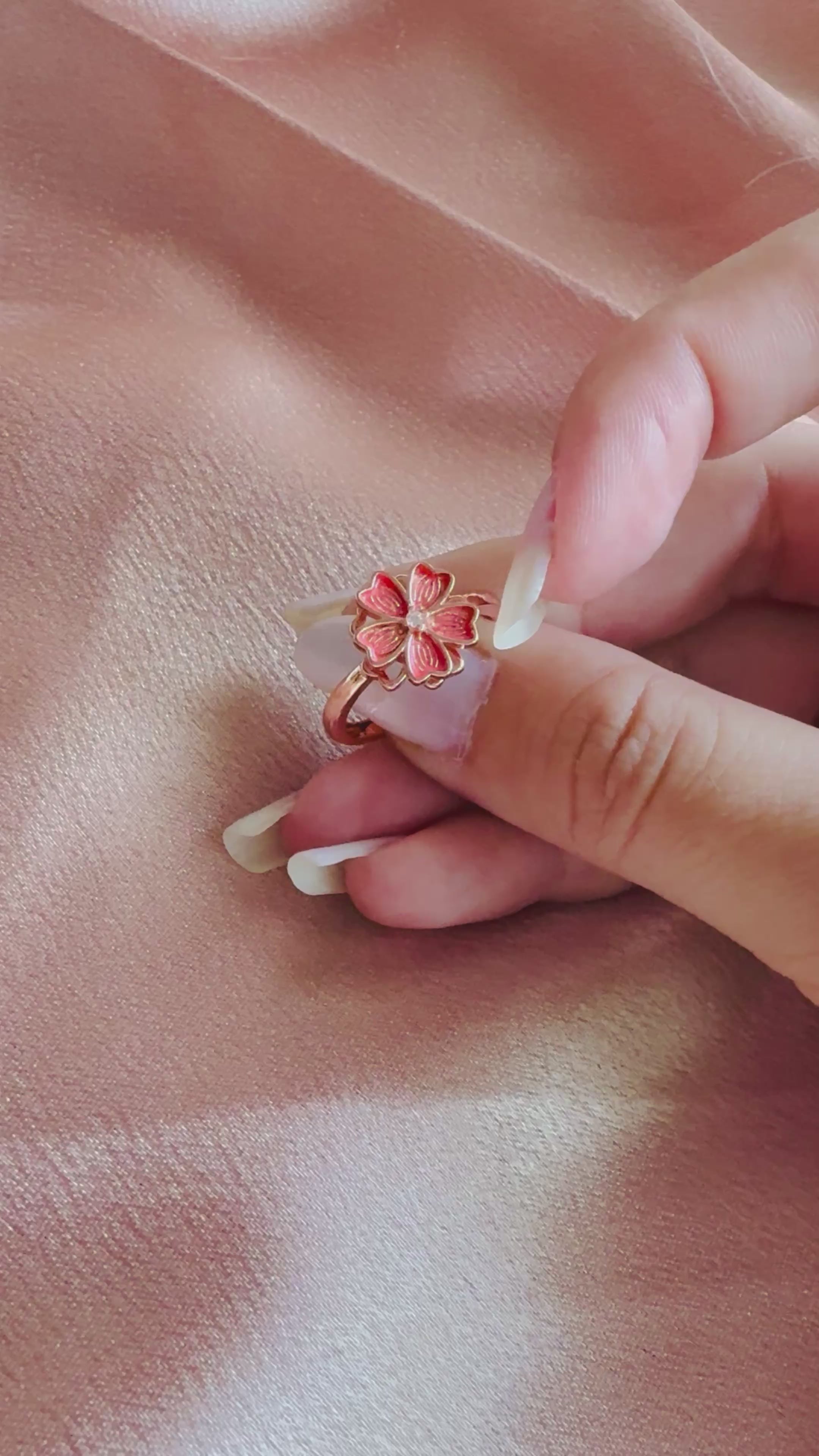Bague antistress flower Autumn