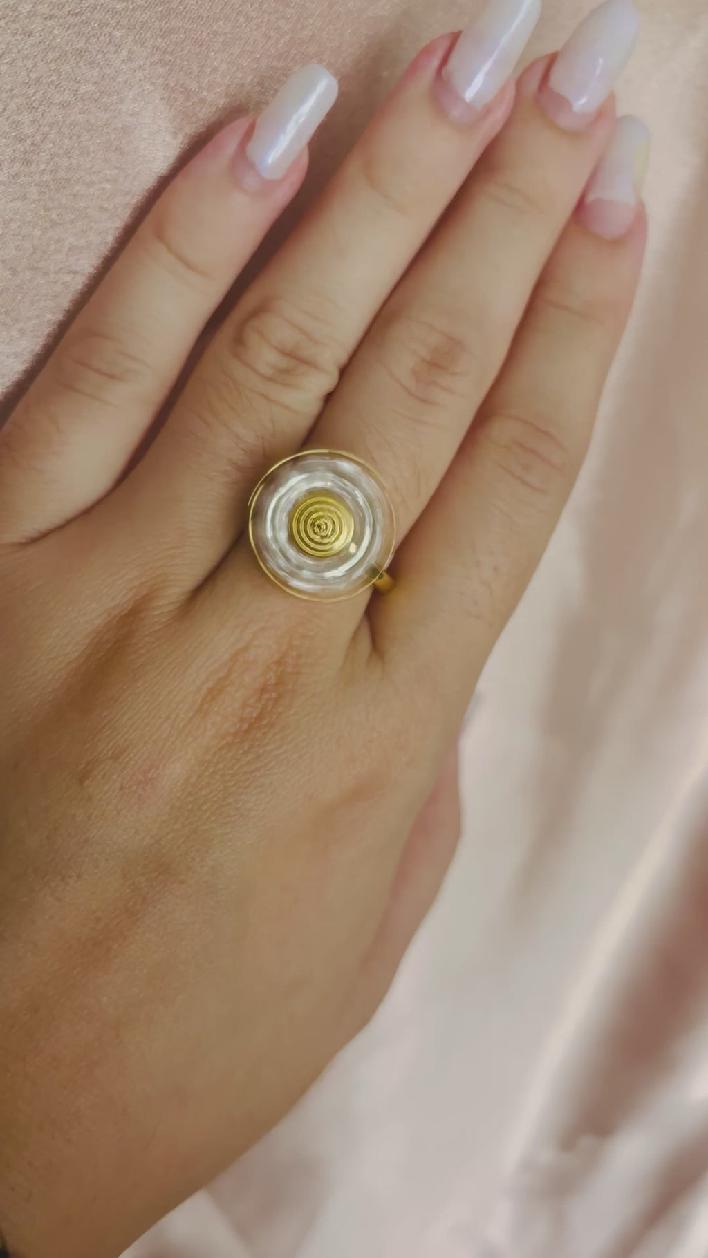 Marguerite bague antistress